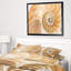 « brown nautilus shell pattern », reproduction d’impression encadrée sur toile tendue-26669717