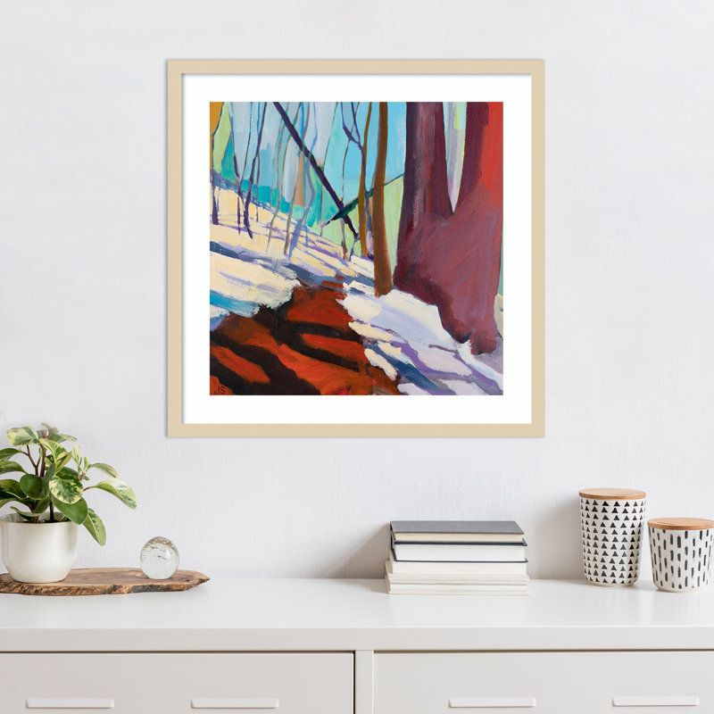 «Pilot Mountain Path 5» par Jessica Singerman, impression sur bois encadrée, H 25 po x l 25 po
