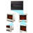 Branasia 23.2'' W White Electric Fireplace