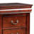 Ryla Nightstand, 2 Drawers, Cherry Brown Solid Wood, Bronze Drop Handles-100917539