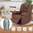 Faux Leather Heated Massage Chair-612946989