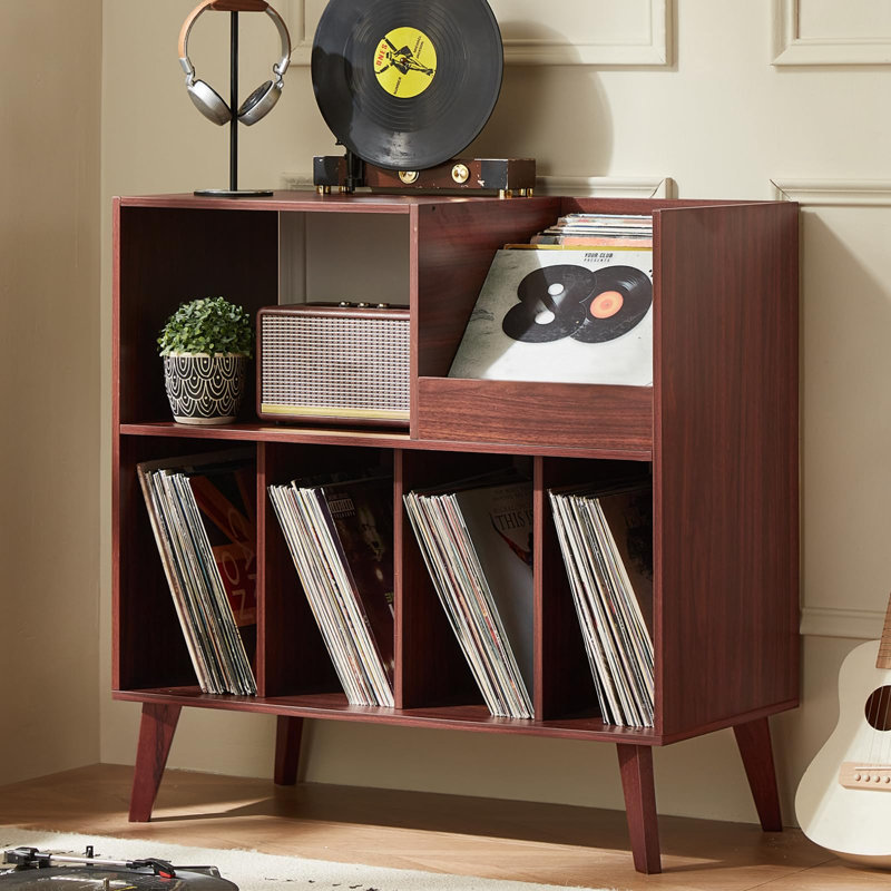 Grand support pour tourne-disque, Noyer