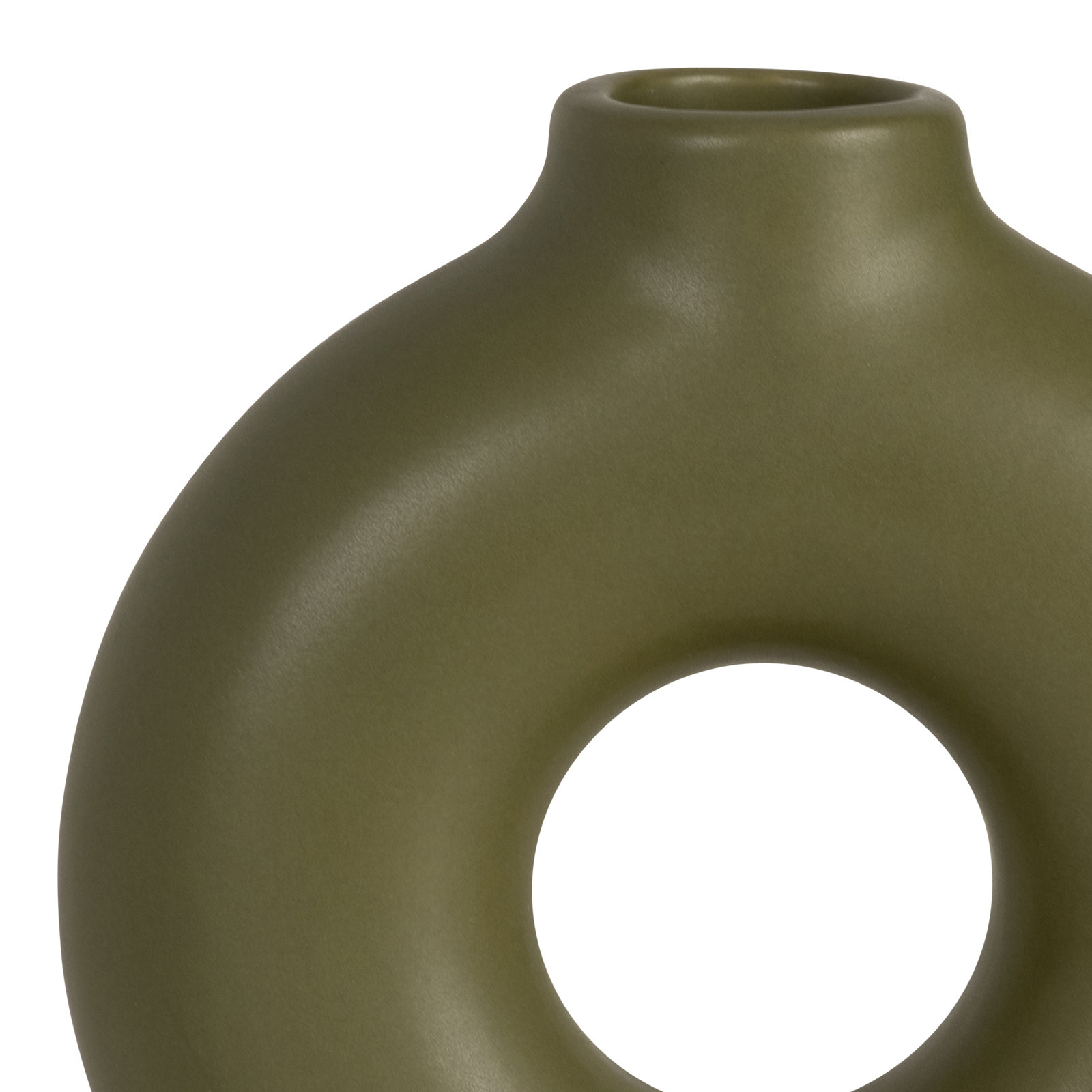 Corsetti Ceramic Table Vase, Green