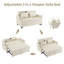 Canapé convertible de 57 po, canapé-lit coulissant avec coussin de dossier réversible et ports USB pour le salon-109788030