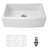 33" L x 21" W White Farmhouse Sink Ceramic Kitchen Sink Single Bowl Kitchen Sink Apron Front Sink