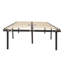 Fitzgerald 14" Wooden Slat and Iron Stand Bed Frame-1741984488