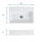 BB15-20Y-301 20"X14" Integrated White Ceramic Bathroom Sink With 1 Faucet Hole & Overflow