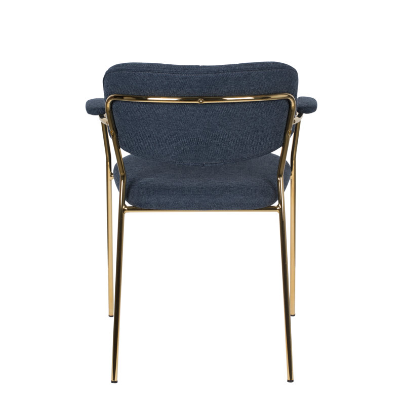 Jolien Upholstered Arm Chair, Pink, Gold