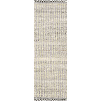 Lessie Hand-Woven Striped Jute Rug
