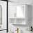 2-In-1 Wall Mounted Bathroom Mirror Cabinet With Adjustable Shelves & Soft Close Doors-1780528162