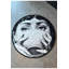 Tapis noir et blanc lavable à la machine Face and Cup-120333424