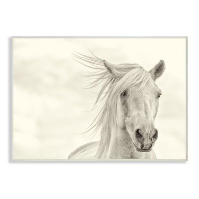 « white cheval running », impression