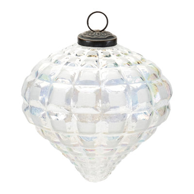Iridescent Onion Glass Ornaments