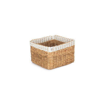 World Menagerie Wicker Water Hyacinth Soft Storage Basket