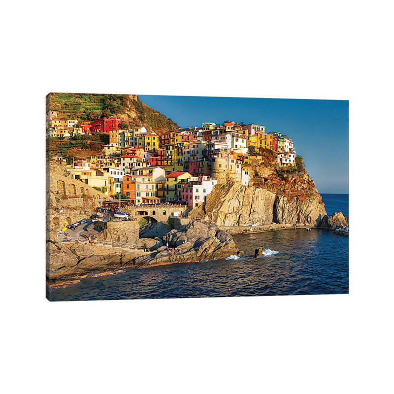 Manarola Of Cinque Terre by Zoe Schumacher - Wrapped Canvas Print, 66.04 cm H x 45.72 cm W x 3.175 cm D