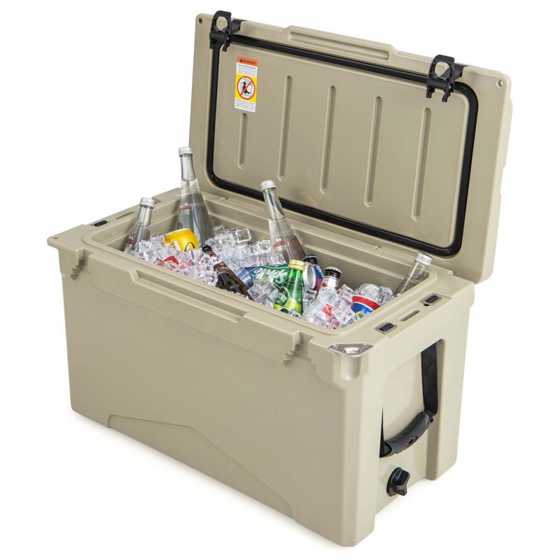 Costway 50 Quarts Ice Chest, Tan