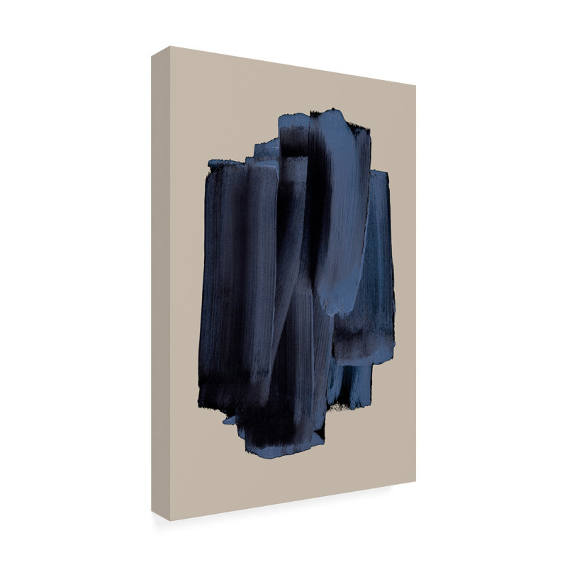 Art sur toile, coups de pinceau 58, H 19 po x l 12 po