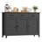 Zosia 47.2" Modern Sideboard Buffet, Credenza Storage Cabinets With Adjustable Shelves And Three Drawers-1303166825