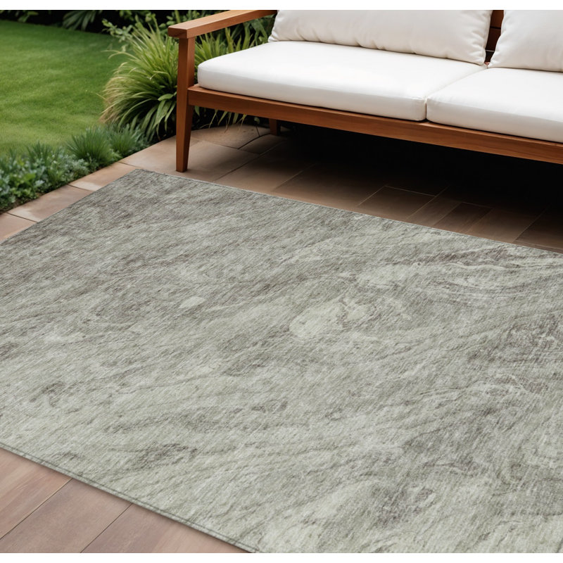 Tapis intérieur lavable abstrait 9 pi x 12 pi beige