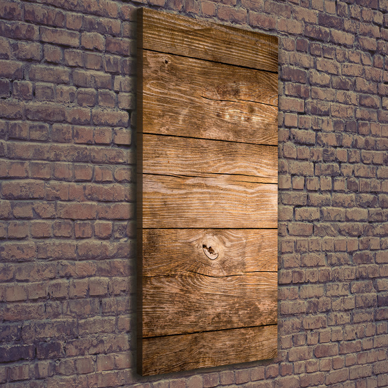 Wooden Background - Wrapped Canvas Print
