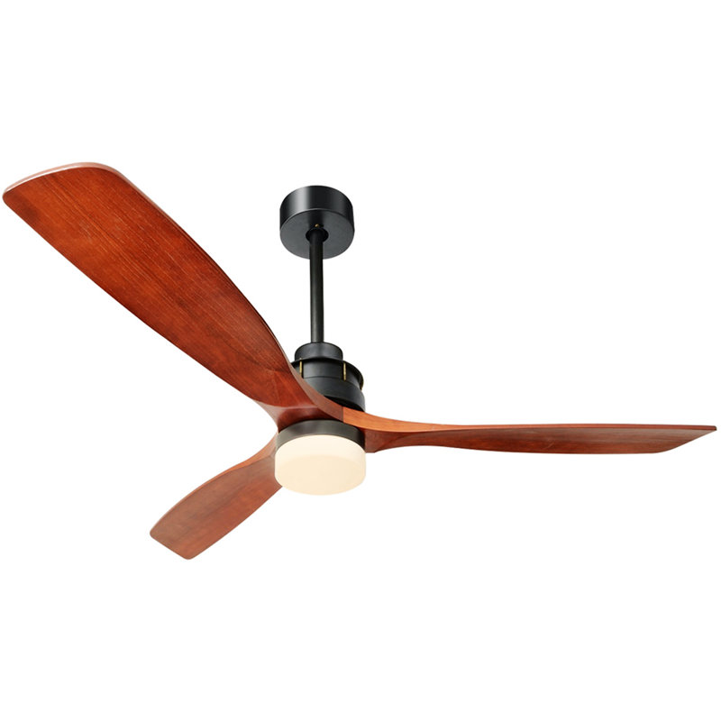 Ventilateur de plafond à DEL 3 pales de 60,96 po avec télécommande et ensemble d'éclairage inclus