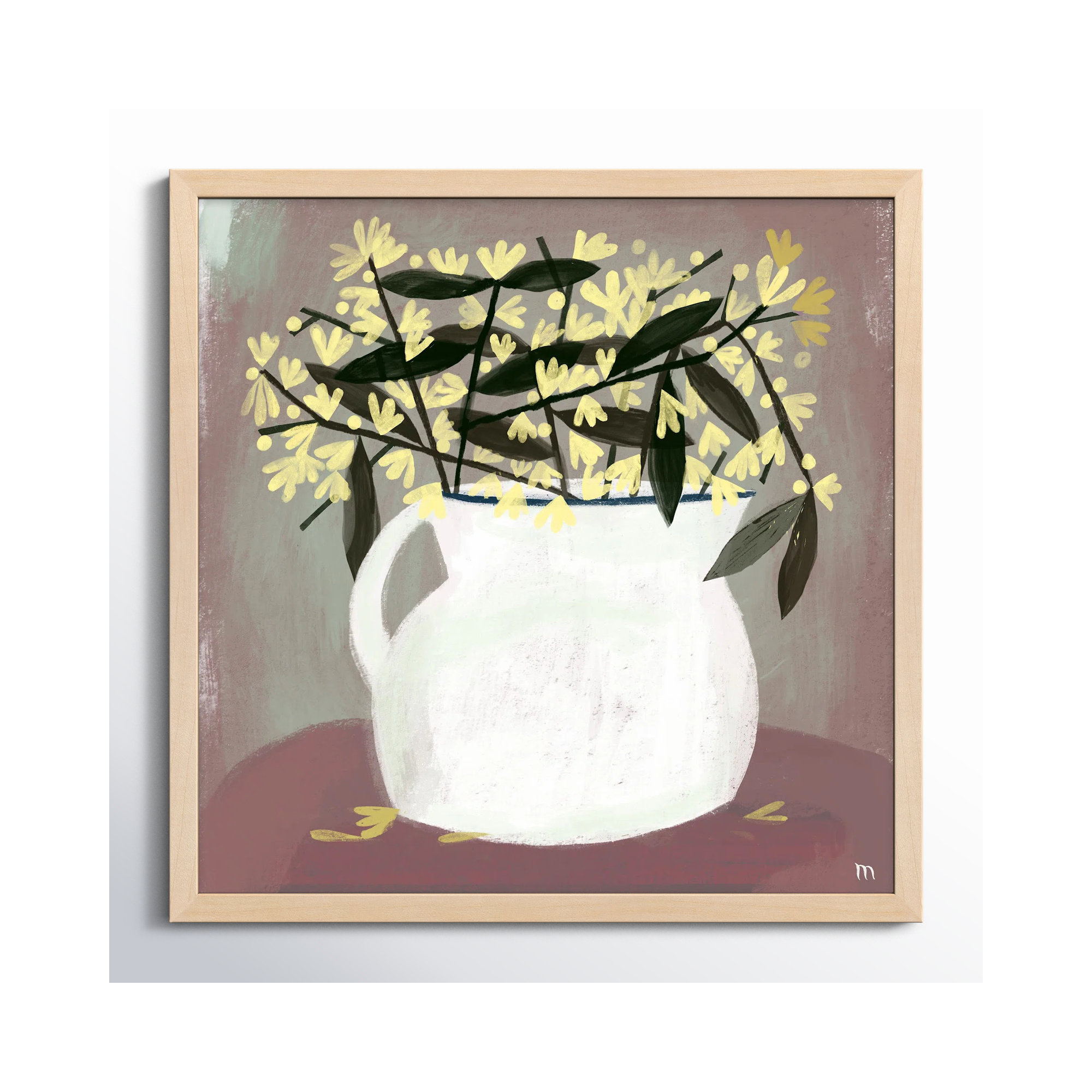 Calycanthus by StudioM, 30" H x 30" W x 1.25" D, Maple