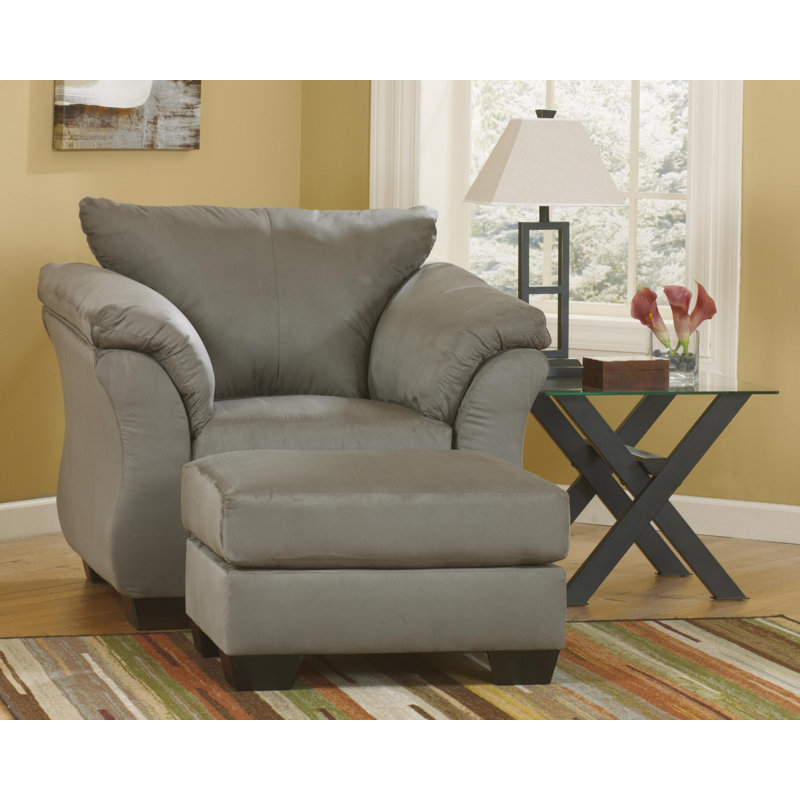 Fauteuil Darcy, 100% polyester gris
