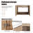 Acorn 48" Wall Mounted Single Bathroom Vanity Set With Resin Sink，Two Small Storage Shelves-59509400-59509399