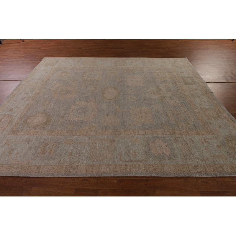 Handmade Oushak Vegetable Dye Area Rug 8