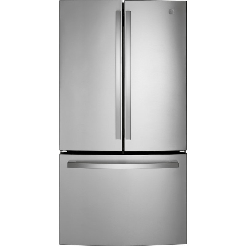 GE ENERGY STAR 27.0 Cu. Ft. Fingerprint Resistant French-Door Refrigerator, Fingerprint Resistant Stainless Steel