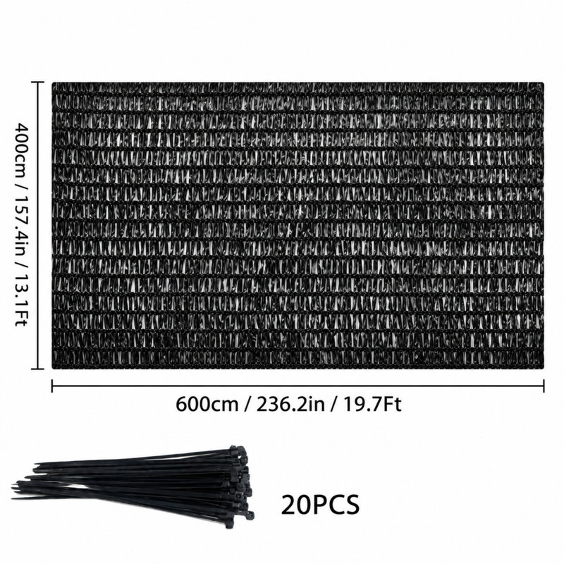 Voile d'ombrage rectangulaire pour terrasse, jardin et piscine, protection UV.