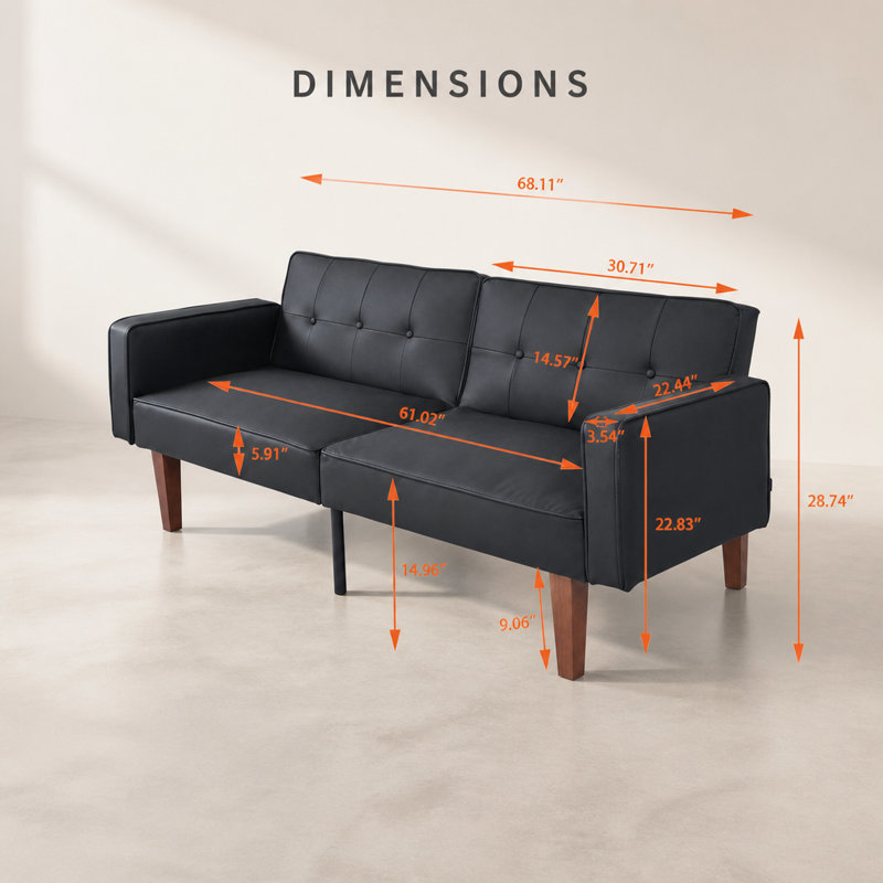 Divan-lit 68,5 po