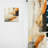 Barbatti Gold And Grey Sunset Collage III - Modern Velvet Curtain - Room Darkening - 1 panel-558638901