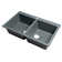 33.88'' L Drop-In Double Bowl Granite Kitchen Sink