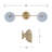 Pedretti Bronze 2-Light Indoor Sconce