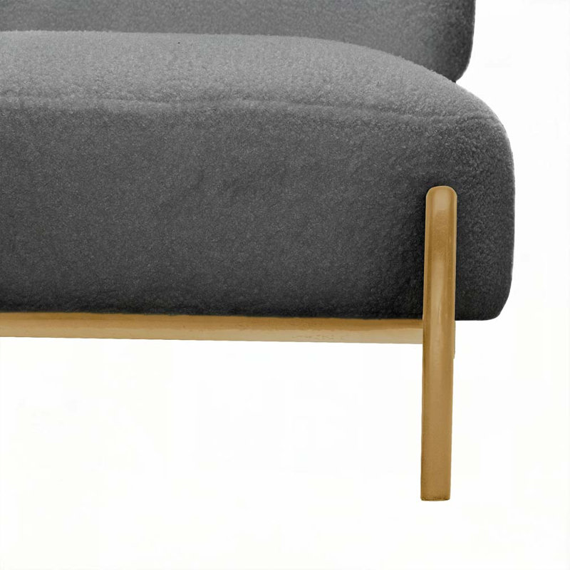 Chaise d'appoint rembourrée, Noir