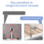 Robinet de cuisine rétractable à 4 fonctions 360 avec finition nickel brossé, technologie Splash, cartouche en céramique fiable, ensemble d'installation complet, décor moderne tournant en nickel, options de pulvérisation pour-1858223138