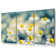 Chamomile Flowers Macro - 3 Piece Wrapped Canvas Print