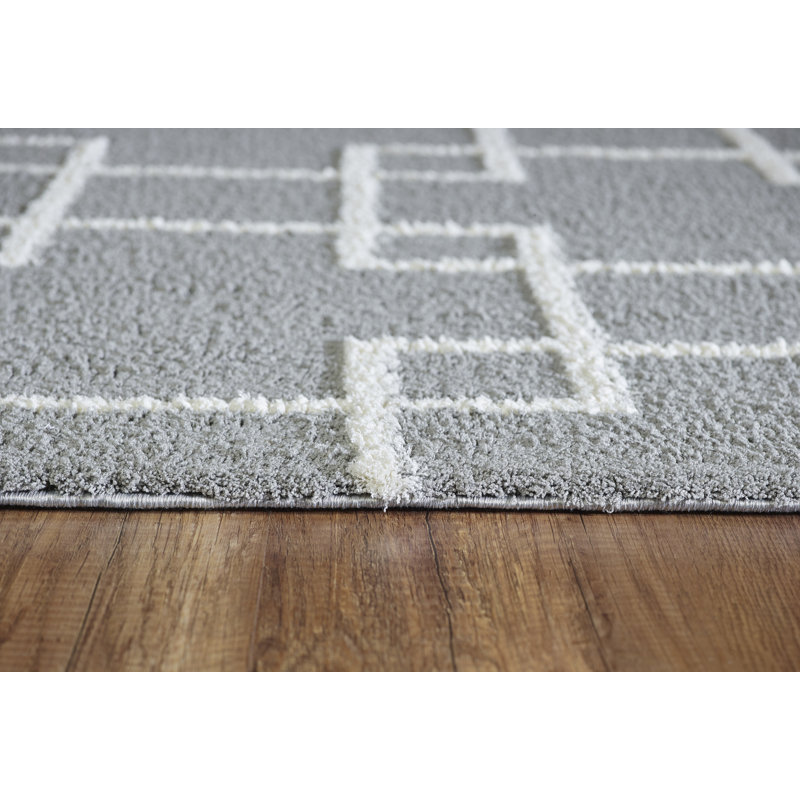 Kempf Geometric Indoor Rug, Rectangle 2' x 3'3"