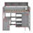 Twin Size Wood Loft Bed With Under-Bed Desk And Wardrobe-1269397965