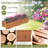 2 PCS Wooden Raised Garden Bed with Drainage Holes, Liner for Vegetable Flower Herb-1940120056