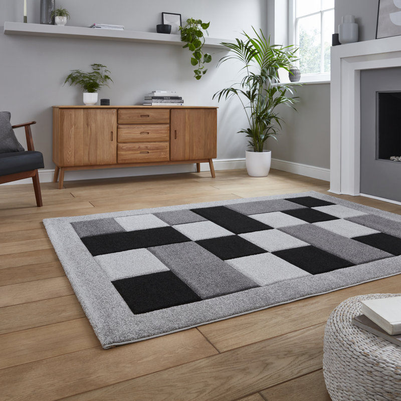 Nakano area rug Machine Woven Grey, Rectangle 60 x 120cm