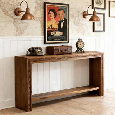 63-Inch Solid Wood Console Table