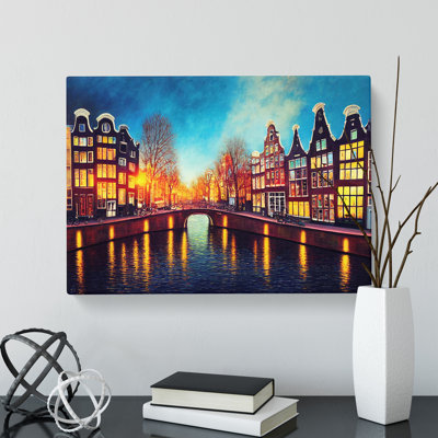 Amsterdam Canal Vol.1 - Wrapped Canvas