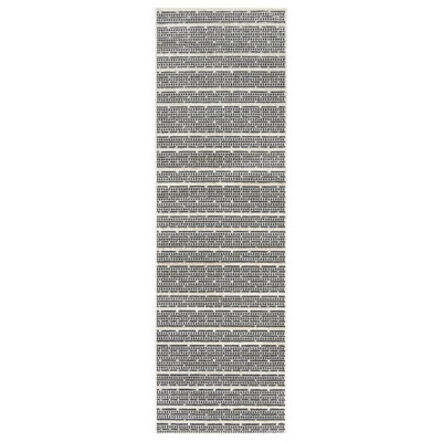 Miesner Dario Modern Striped Polyester High-Low Indoor Area Rug