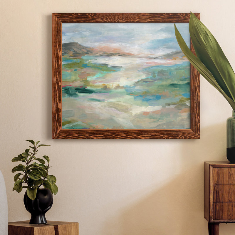 Vallée luxuriante - Peinture sur toile encadrée, H 24 po x l 18 po x P 1,5 po, Érable