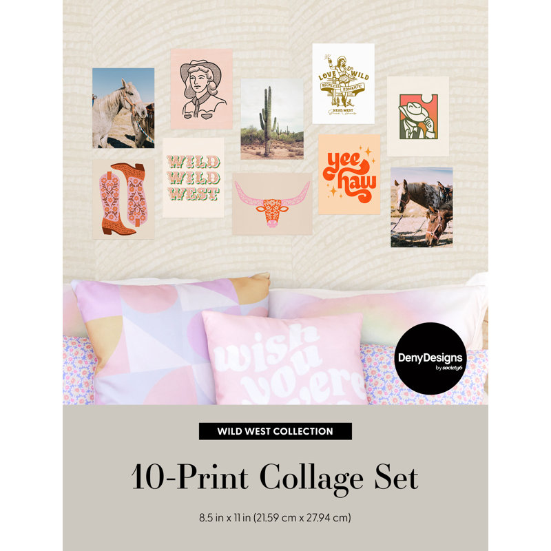 Ensemble de collage Wild West - paquet de 10
