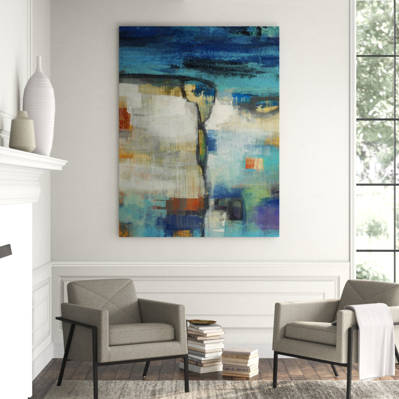 Lapis Painting by Maeve Harris, Outdoor, 71" H x 54" W