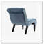 Chaise de salon en velours sans accoudoirs-1496763515