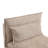 Stylish Upholstered Armless Lounge Chair, Single Sofa With Cushions, Combinable Single Sofa Module-2024820063